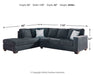 Altari Sleeper Sectional with Chaise - Massey's Furniture Barn (Watertown, NY) 