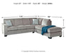 Altari Sleeper Sectional with Chaise - Massey's Furniture Barn (Watertown, NY) 
