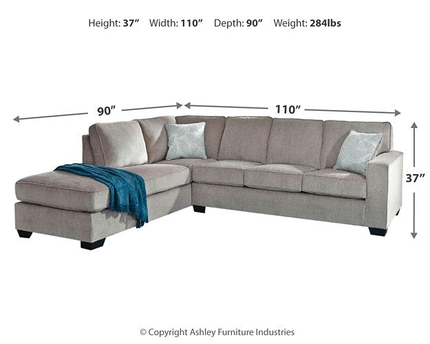 Altari Sleeper Sectional with Chaise - Massey's Furniture Barn (Watertown, NY) 