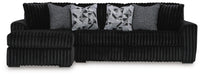 Midnight-Madness Sectional with Chaise - Massey's Furniture Barn (Watertown, NY) 