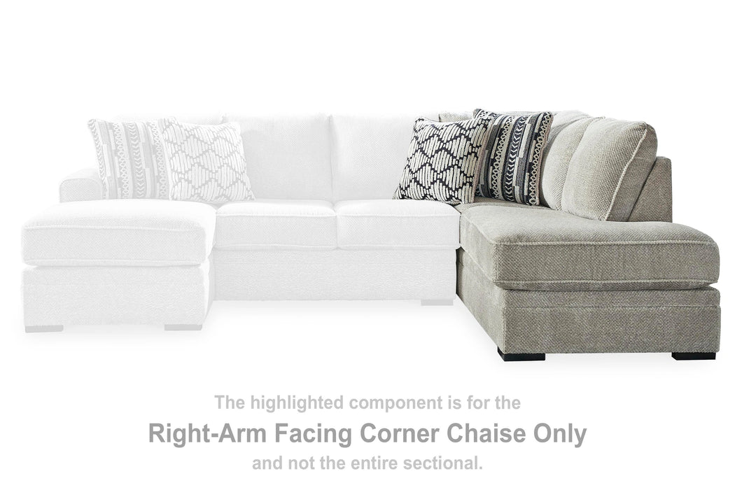Calnita Sectional with Chaise - Massey's Furniture Barn (Watertown, NY) 
