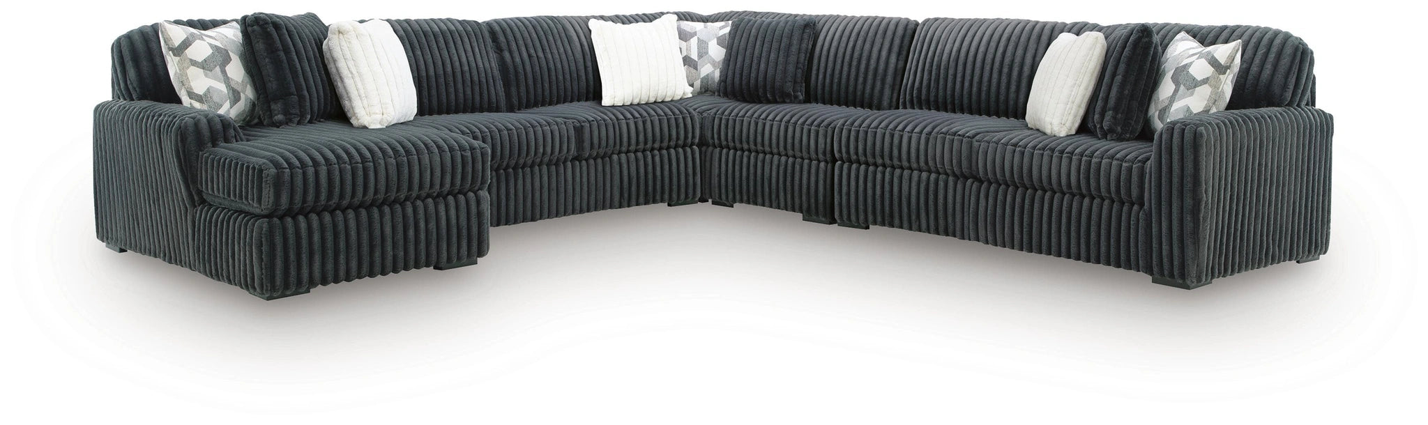 Midnight-Madness Sectional with Chaise - Massey's Furniture Barn (Watertown, NY) 