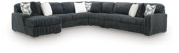 Midnight-Madness Sectional with Chaise - Massey's Furniture Barn (Watertown, NY) 