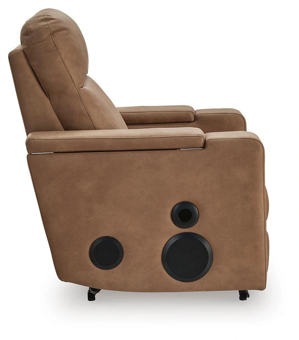 Flinlock Power Glider Recliner with Audio System - Massey's Furniture Barn (Watertown, NY) 