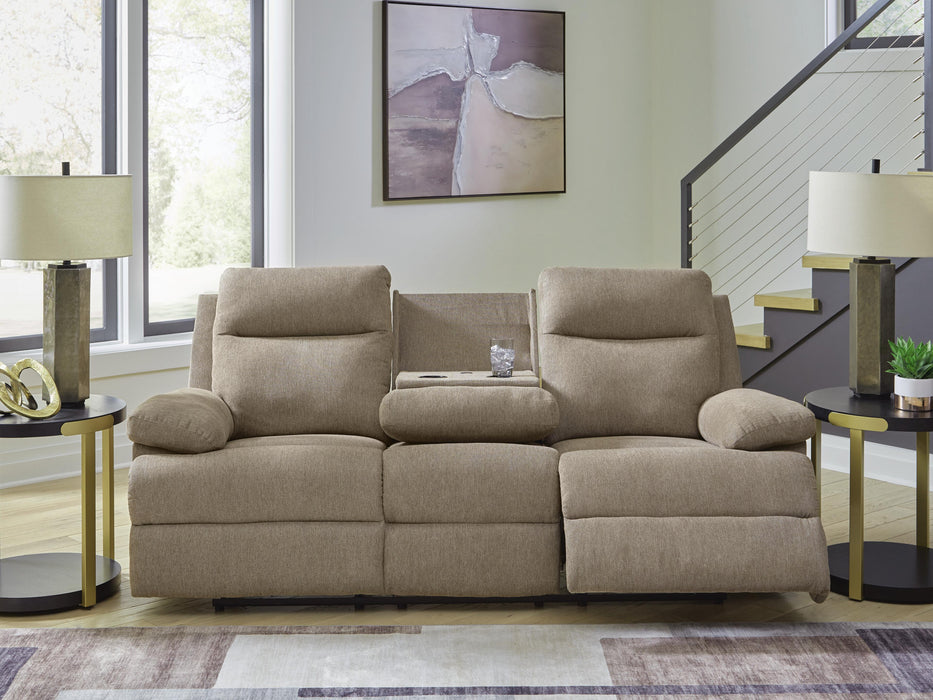 Tarrant Reclining Sofa with Drop Down Table - Massey's Furniture Barn (Watertown, NY) 