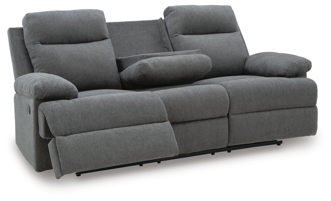 Tarrant Reclining Sofa with Drop Down Table - Massey's Furniture Barn (Watertown, NY) 