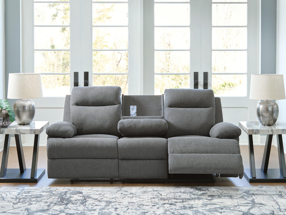 Tarrant Reclining Sofa with Drop Down Table - Massey's Furniture Barn (Watertown, NY) 