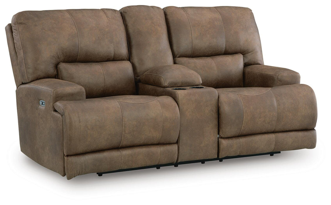 Time-Piece Power Reclining Loveseat with Console - Massey's Furniture Barn (Watertown, NY) 