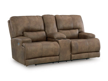 Time-Piece Power Reclining Loveseat with Console - Massey's Furniture Barn (Watertown, NY) 