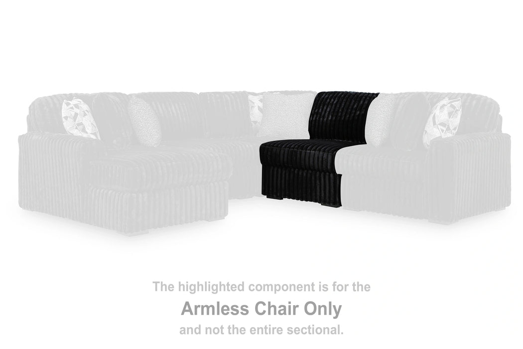 Midnight-Madness Sectional with Chaise - Massey's Furniture Barn (Watertown, NY) 