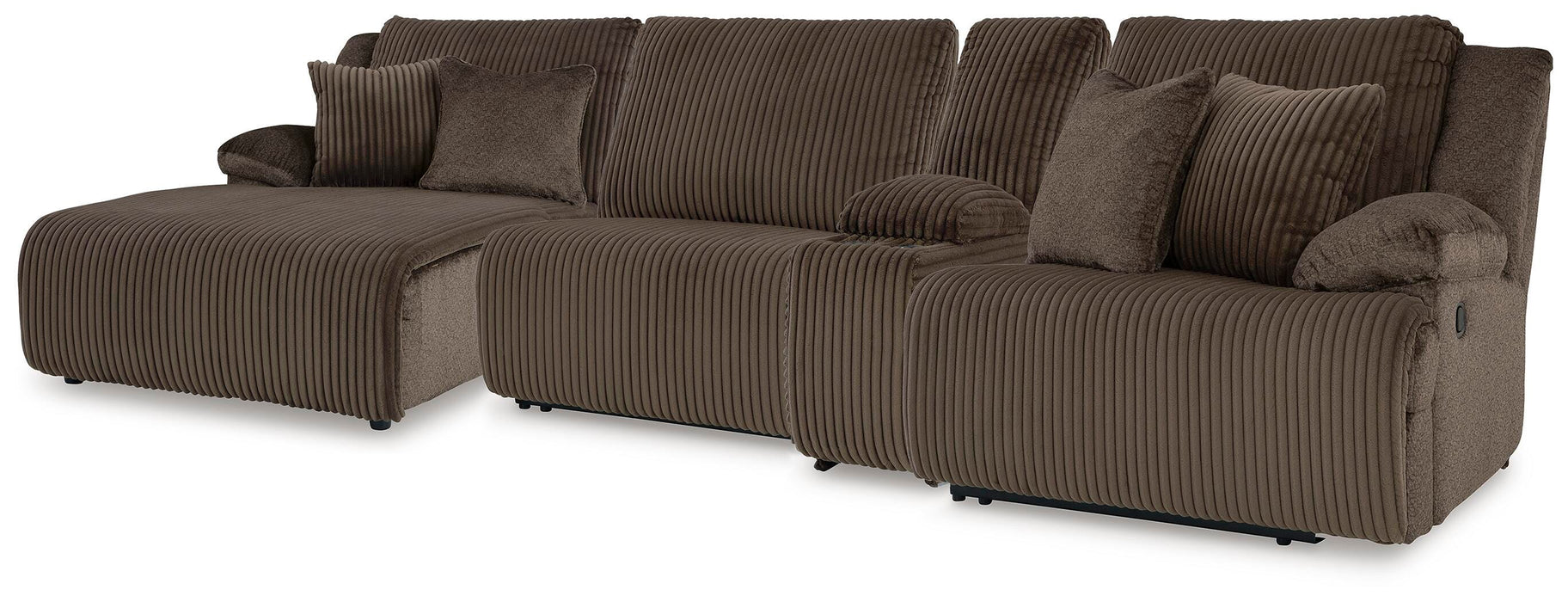 Top Tier Reclining Sectional with Chaise - Massey's Furniture Barn (Watertown, NY) 
