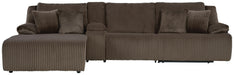 Top Tier Reclining Sectional with Chaise - Massey's Furniture Barn (Watertown, NY) 