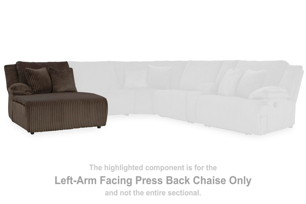 Top Tier Reclining Sectional with Chaise - Massey's Furniture Barn (Watertown, NY) 