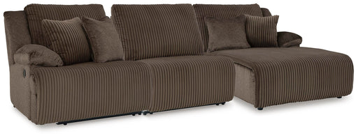 Top Tier Reclining Sofa Chaise Sectional - Massey's Furniture Barn (Watertown, NY) 