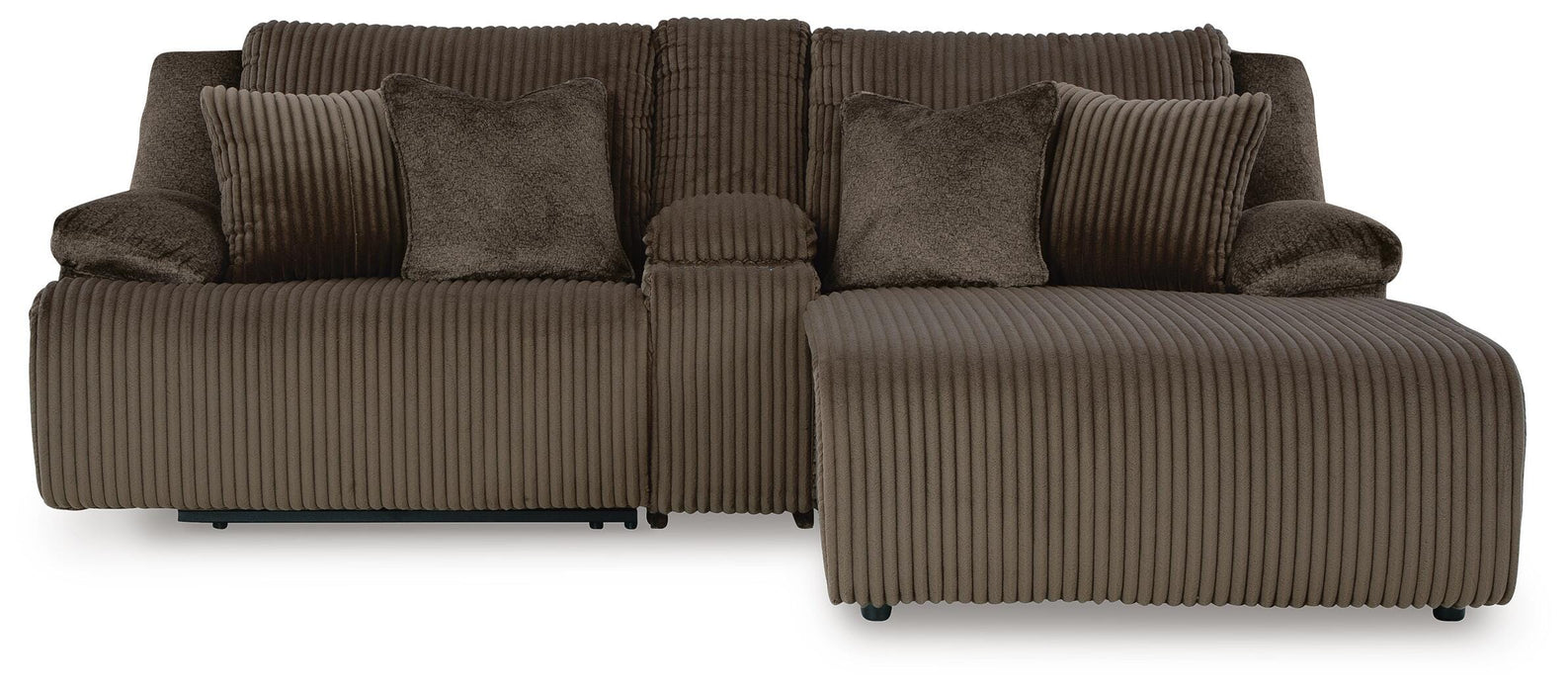 Top Tier Reclining Sectional Sofa with Chaise - Massey's Furniture Barn (Watertown, NY) 