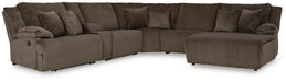 Top Tier Reclining Sectional with Chaise - Massey's Furniture Barn (Watertown, NY) 