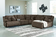 Top Tier Reclining Sectional with Chaise - Massey's Furniture Barn (Watertown, NY) 