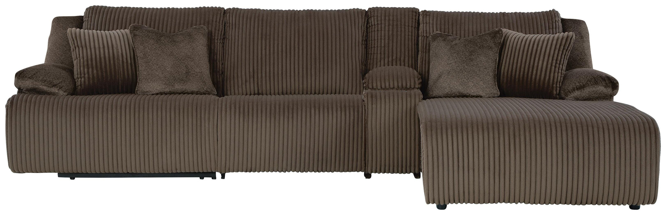 Top Tier Reclining Sectional with Chaise - Massey's Furniture Barn (Watertown, NY) 