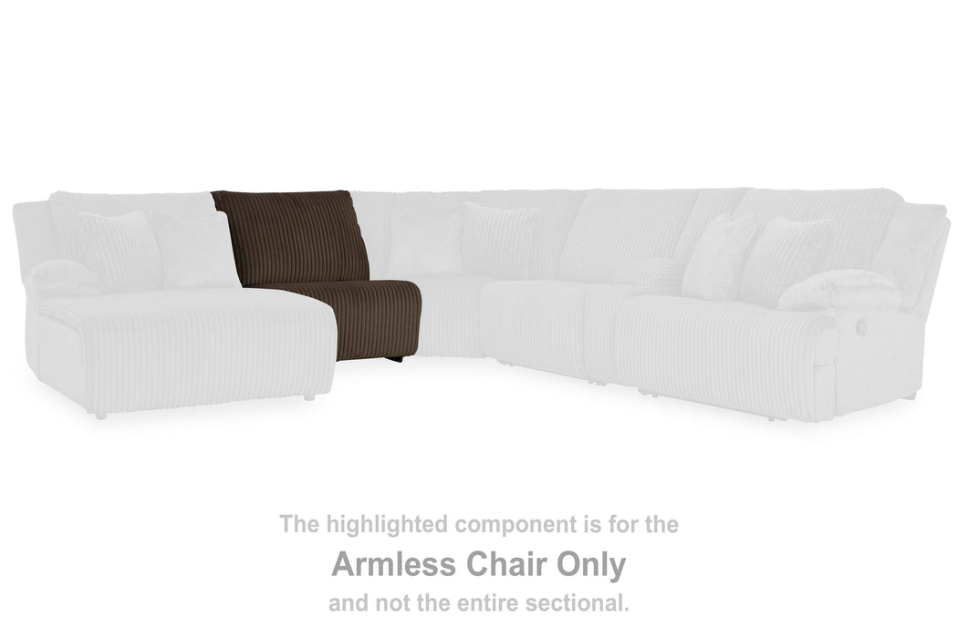 Top Tier Reclining Sectional with Chaise - Massey's Furniture Barn (Watertown, NY) 