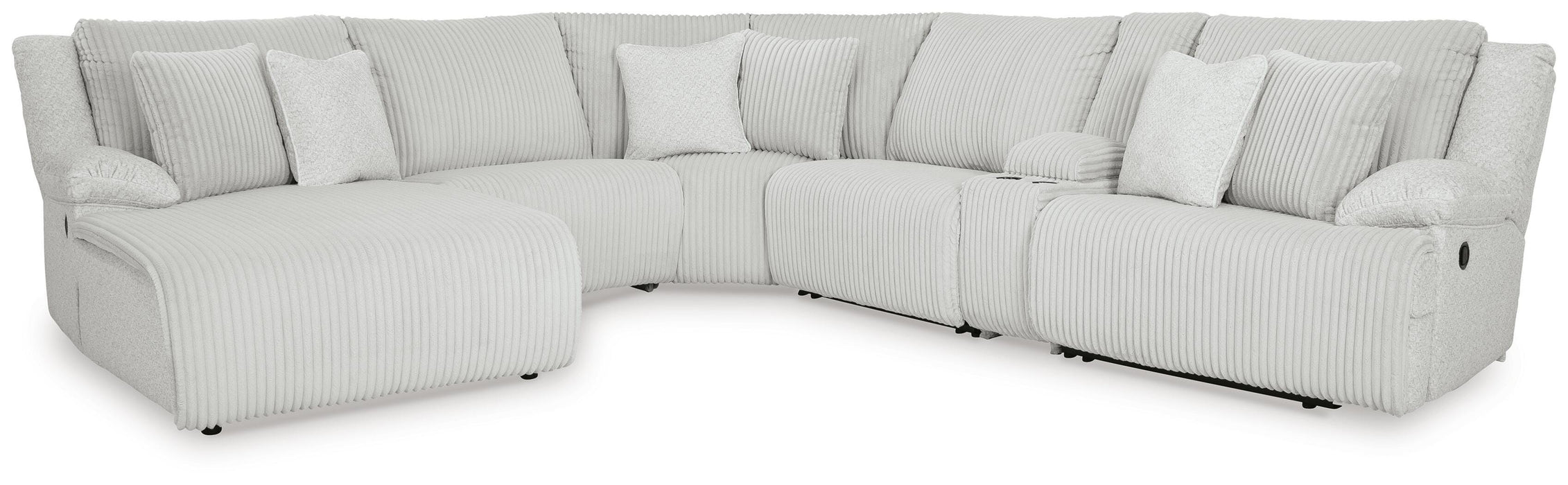 Top Tier Reclining Sectional with Chaise - Massey's Furniture Barn (Watertown, NY) 