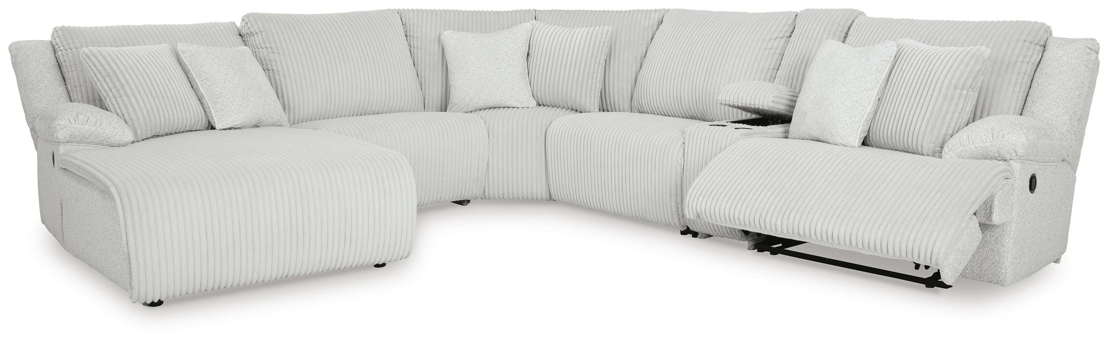 Top Tier Reclining Sectional with Chaise - Massey's Furniture Barn (Watertown, NY) 