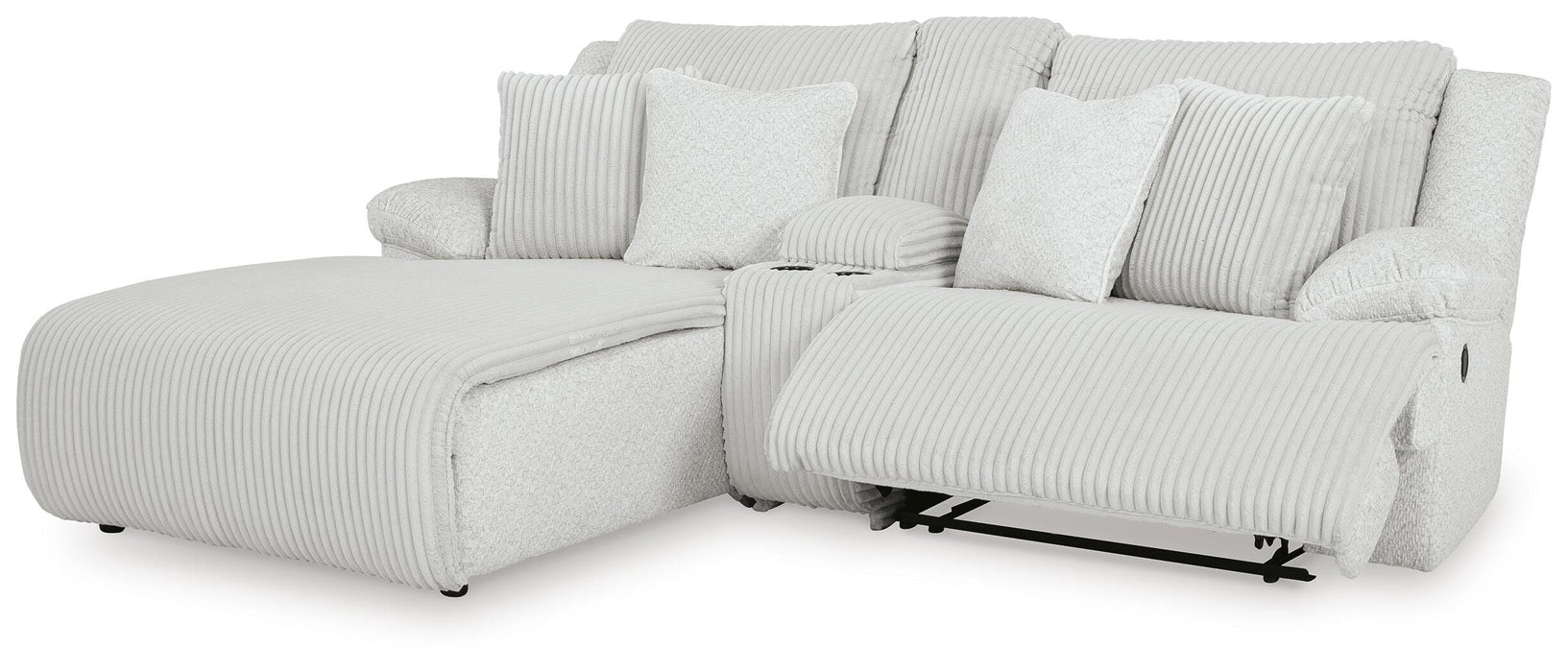 Top Tier Reclining Sectional Sofa with Chaise - Massey's Furniture Barn (Watertown, NY) 