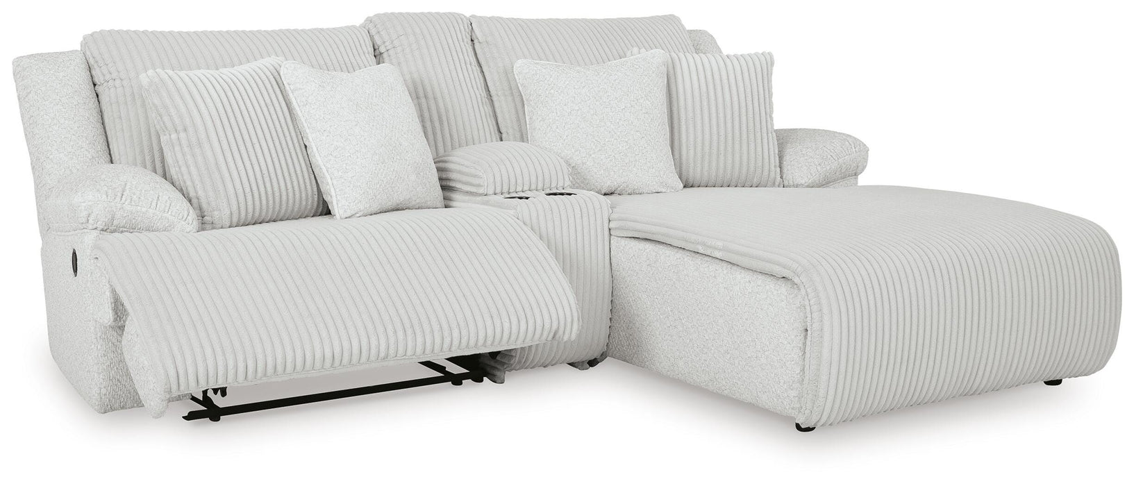 Top Tier Reclining Sectional Sofa with Chaise - Massey's Furniture Barn (Watertown, NY) 