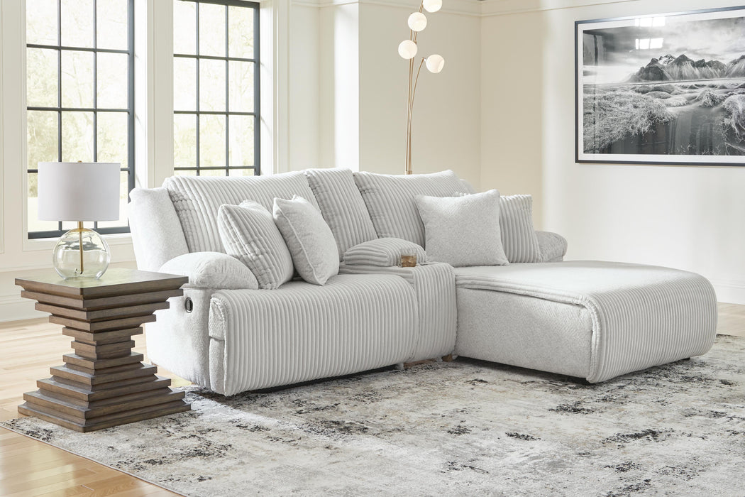 Top Tier Reclining Sectional Sofa with Chaise - Massey's Furniture Barn (Watertown, NY) 
