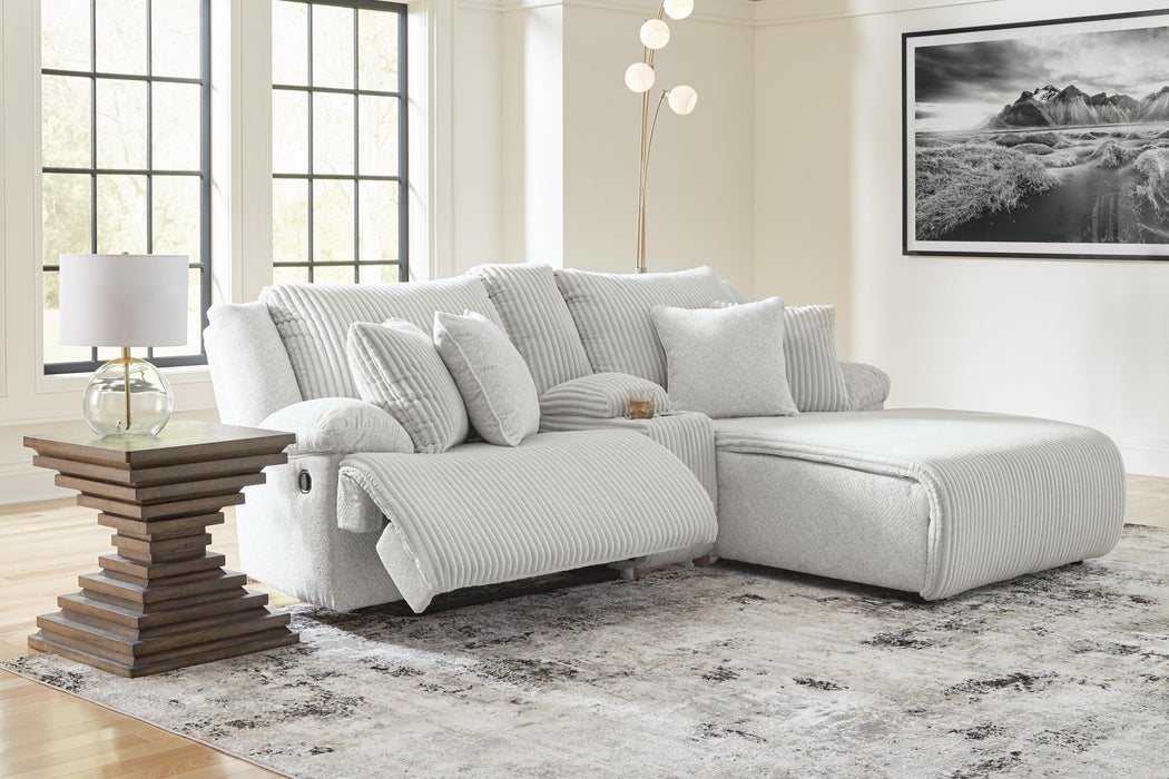 Top Tier Reclining Sectional Sofa with Chaise - Massey's Furniture Barn (Watertown, NY) 