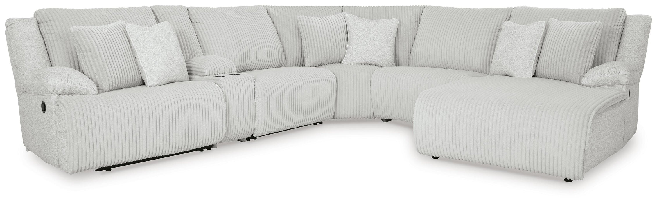 Top Tier Reclining Sectional with Chaise - Massey's Furniture Barn (Watertown, NY) 