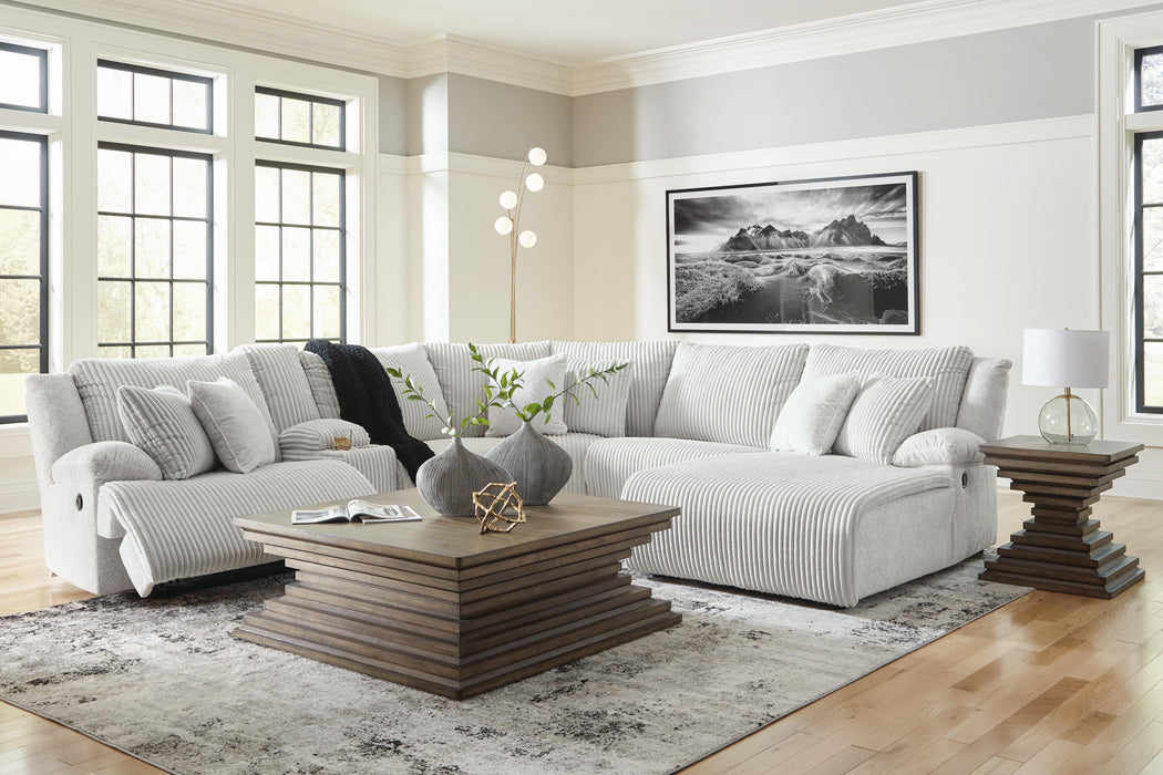 Top Tier Reclining Sectional with Chaise - Massey's Furniture Barn (Watertown, NY) 