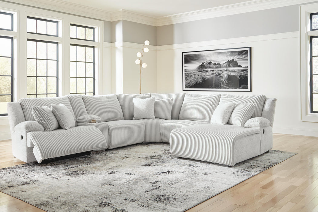 Top Tier Reclining Sectional with Chaise - Massey's Furniture Barn (Watertown, NY) 