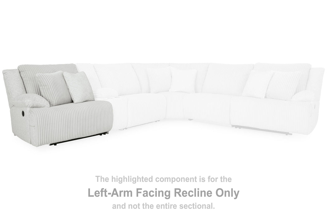 Top Tier Reclining Sectional Sofa with Chaise - Massey's Furniture Barn (Watertown, NY) 