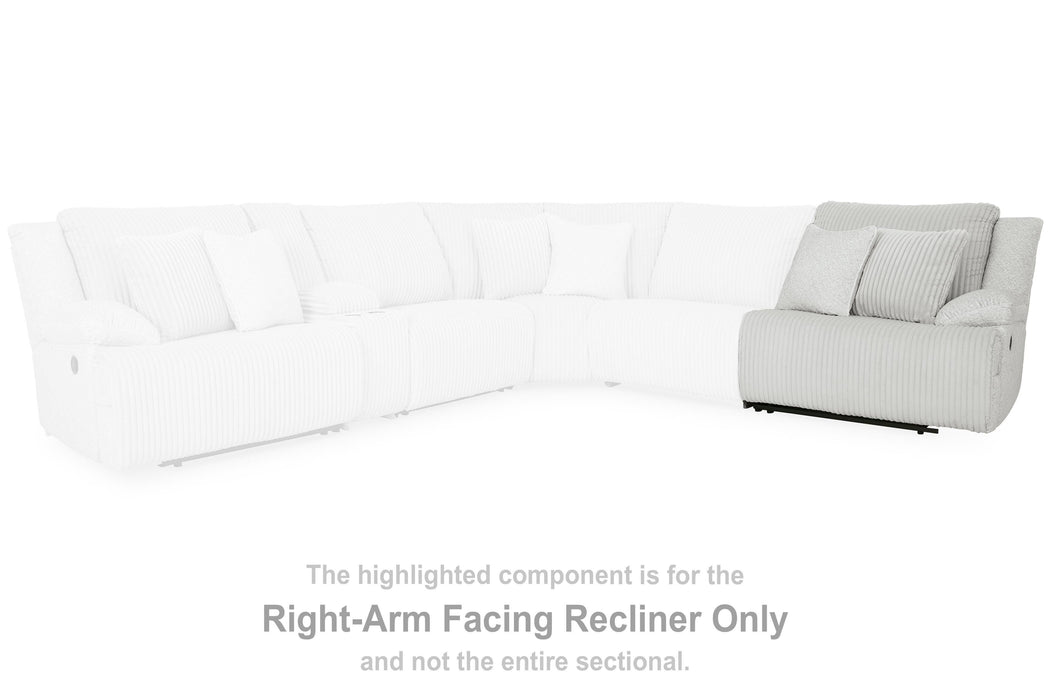 Top Tier Reclining Sectional Sofa with Chaise - Massey's Furniture Barn (Watertown, NY) 
