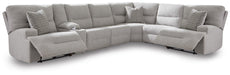 Acklen Place Power Sectional Reclining Sofa with Storage Console - Massey's Furniture Barn (Watertown, NY) 