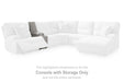 Acklen Place Power Sectional Reclining Sofa with Storage Console - Massey's Furniture Barn (Watertown, NY) 
