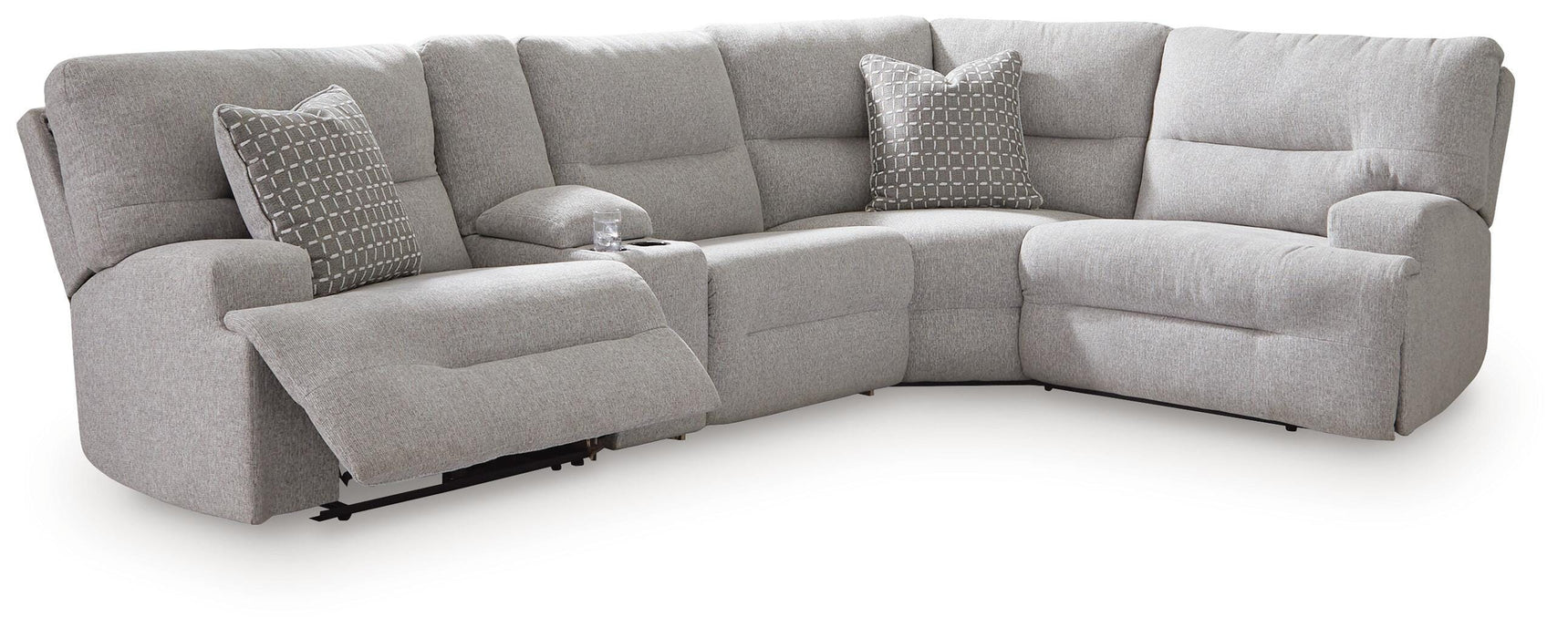 Acklen Place Power Reclining Sectional with Storage Console - Massey's Furniture Barn (Watertown, NY) 