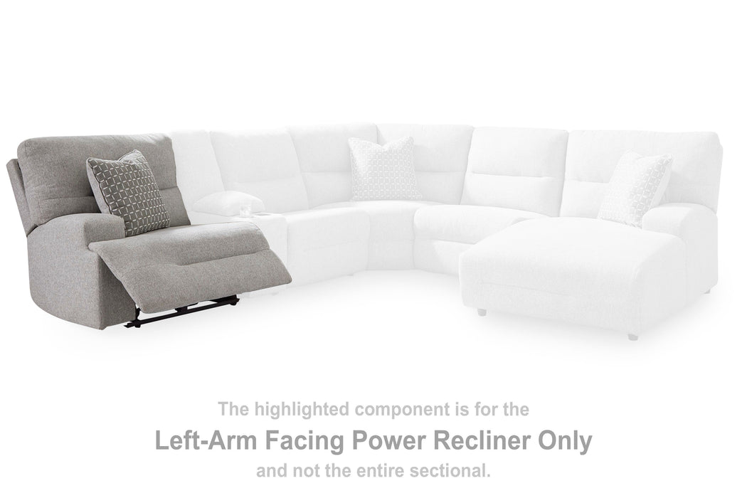 Acklen Place Power Sectional Reclining Sofa with Storage Console - Massey's Furniture Barn (Watertown, NY) 
