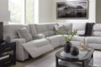 Acklen Place Power Sectional Reclining Sofa with Storage Console - Massey's Furniture Barn (Watertown, NY) 