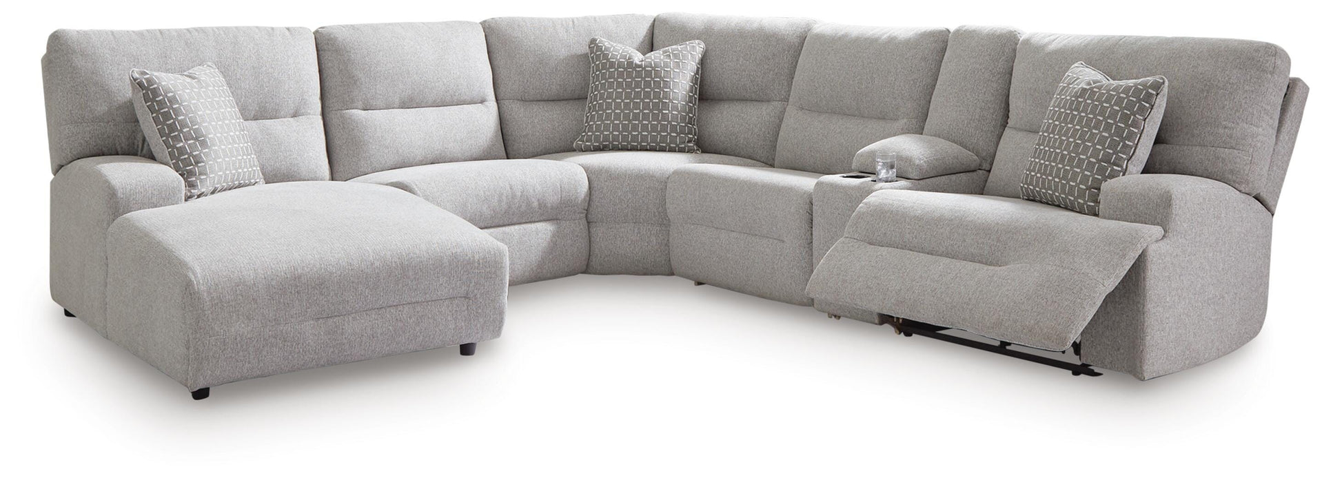 Acklen Place Power Reclining Sectional with Chaise - Massey's Furniture Barn (Watertown, NY) 