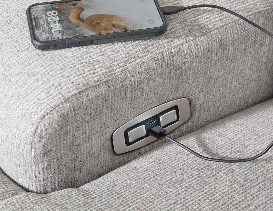 Acklen Place Power Reclining Sectional with Storage Console - Massey's Furniture Barn (Watertown, NY) 