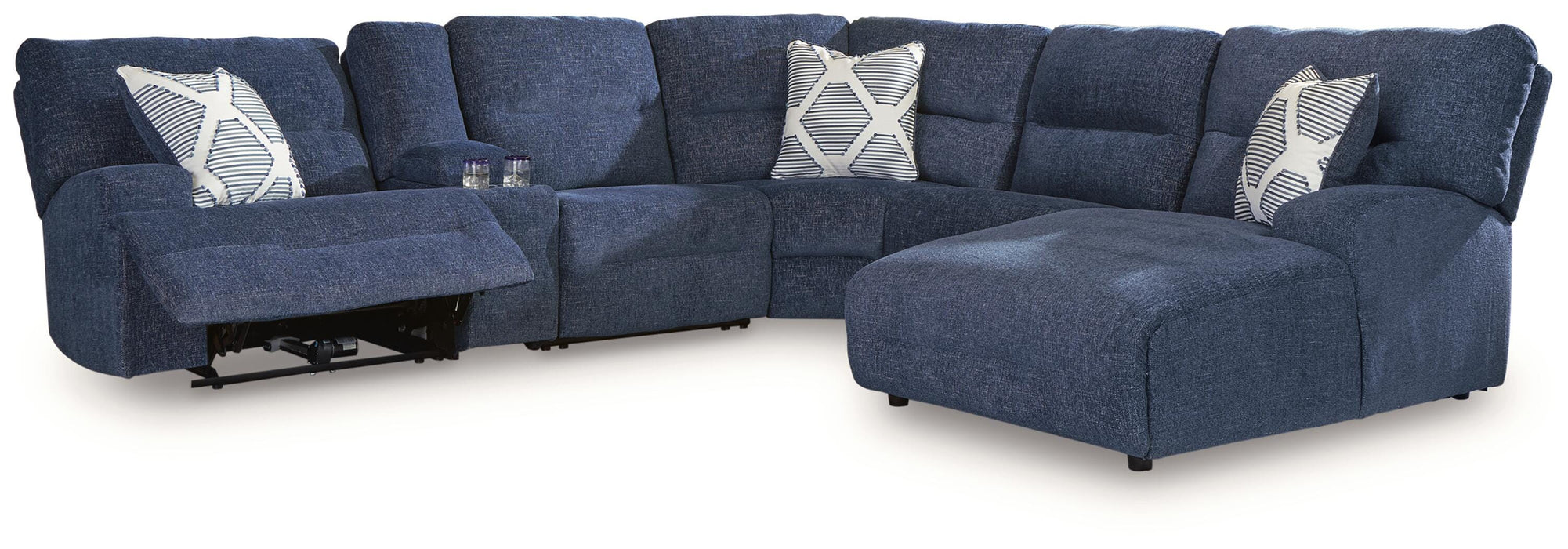 Acklen Place Power Reclining Sectional with Chaise - Massey's Furniture Barn (Watertown, NY) 