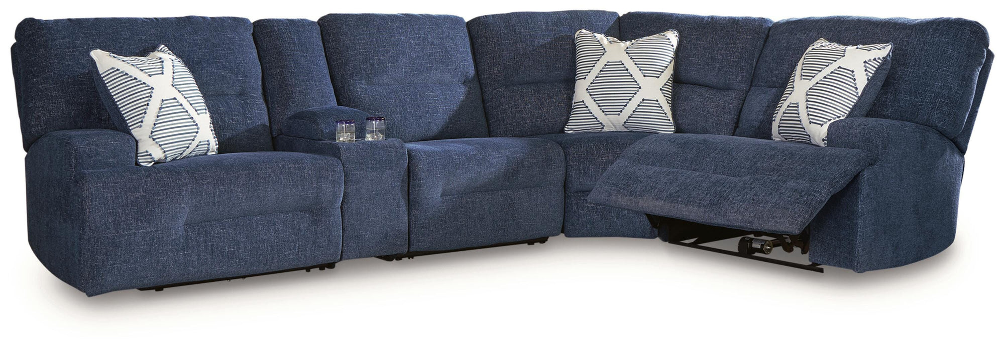 Acklen Place Power Reclining Sectional with Storage Console - Massey's Furniture Barn (Watertown, NY) 