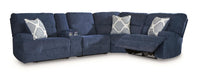 Acklen Place Power Reclining Sectional with Storage Console - Massey's Furniture Barn (Watertown, NY) 