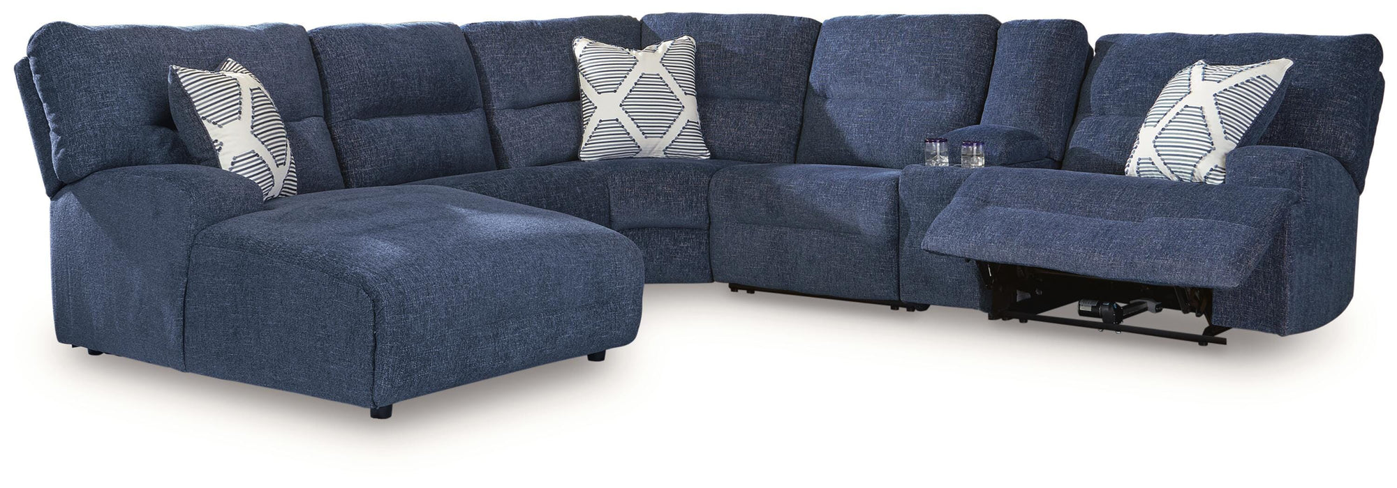 Acklen Place Power Reclining Sectional with Chaise - Massey's Furniture Barn (Watertown, NY) 