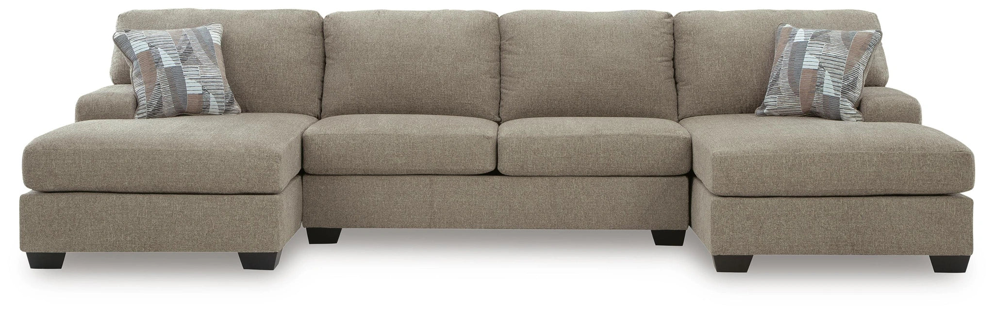 Newellen Sectional with Double Chaise - Massey's Furniture Barn (Watertown, NY) 