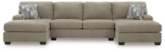 Newellen Sectional with Double Chaise - Massey's Furniture Barn (Watertown, NY) 