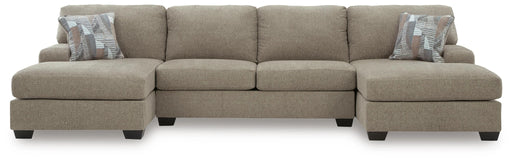 Newellen Sectional with Double Chaise - Massey's Furniture Barn (Watertown, NY) 