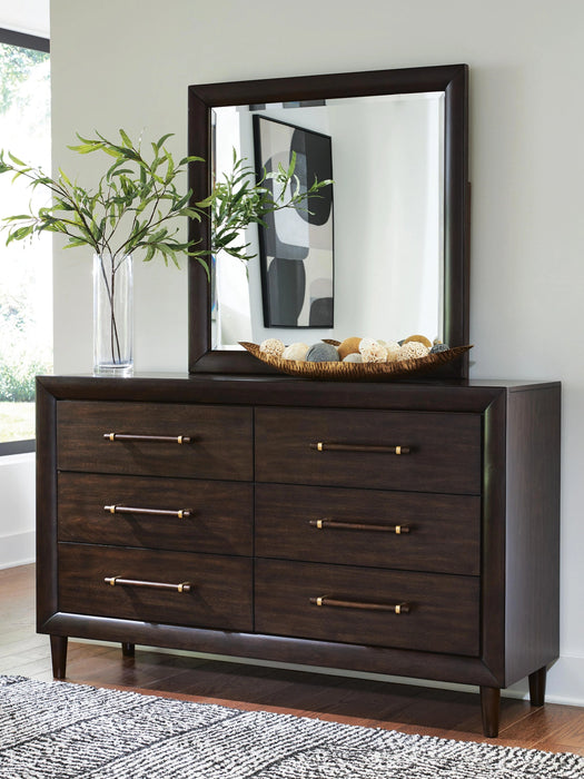 Dantenton Dresser and Mirror - Massey's Furniture Barn (Watertown, NY) 