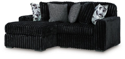 Midnight-Madness Sectional with Chaise - Massey's Furniture Barn (Watertown, NY) 